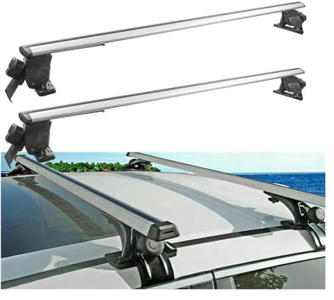 Dachreling Für A3 48 Silber Aluminium Dachträger Querstange mit 3 Arten Klemme Relingträger