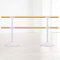 Ballettstange Tanzstange Doppelte Ballettstangen, freistehende Ballettstange höhenverstellbar Aufbau Mobile Ballettstange Home Dance Fitness (Weiß 2m) (Weiß 2m) (Weiß 2m)