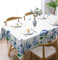 Tischdecke Abwaschbar Rechteckig 110x140cm, Hortensien Tischdecke Outdoor Hortensien Tischdecke Fleckschutz Pflegeleicht Wasserdicht Tischtuch für Küche, Esstisch, Couchtisch, Party, Garten