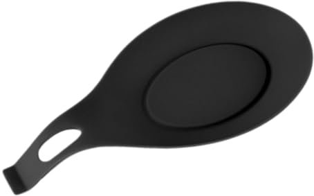 PHENOFICE Kochlöffelablage Kaffeezubehör für Kaffeeliebhaber Schwarze Servierbesteck Gewürz Tasse grillzubehör schümli Kaffee Löffelablage für Herdplatte große Löffelablage Kieselgel Black