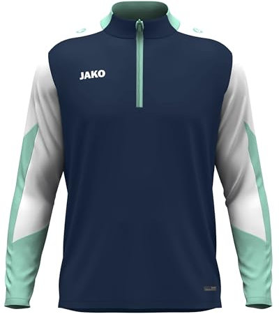 JAKO Unisex Ziptop Dynamic, Marine/weiß/Minze, M
