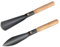 WY8 Truelle de jardin 2 pièces – Petites pelles à main robustes, outils de jardin en acier au manganèse durable avec poignée en bois pour creuser, planter, désherber, transplanter et ameublir le sol