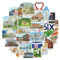 Navy Peony Trendige Toronto Reisesticker (28 Stück) – T-Dot, Queen City, Kanada-Städtereise-Themenaufkleber für Scrapbooking, Tagebücher, Koffer