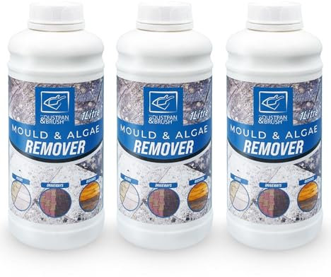 TDBS Algae & Mould Remover Patio Cleaner 3 Litre Concentrated Solution - Patio Cleaner Fluid Path Cleaner for Patio Cleaning - Green Mould and Algae Remover for Cleaning Decking (SOLUTION PACK OF 3)