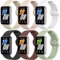 ZGCE 6 Stück Silikon Armbands Kompatibel mit Samsung Galaxy Fit 3 Armband Herren Damen, Wasserdichtes Uhrenarmband Sport Ersatzarmband für Samsung Galaxy Fit 3 SM-R390