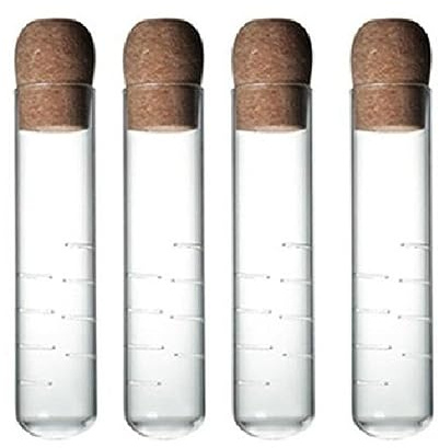 Ziiyoilh 4 Passoires pour Thé à Longues Feuilles en Verre Transparent Diffuseur en Verre Réutilisable avec Filtre à Thé en Vrac en Liège pour Tasse