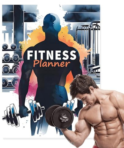 Moreeulsi Fitness Planner | Exercise Log Book,Daily Notebook Health Tracker for Training Bodybuilding Progress Men Personal Home Gym