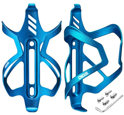 CNCLOL Fahrrad‑Flaschenhalter, Aluminium für Rennrad, MTB, Kinderfahrrad | Leicht Fahrrad‑Getränkehalter, Metall‑Trinkflaschenhalter mit Schrauben. Passend für E‑Bike, Mountainbike und Gravel‑Bike