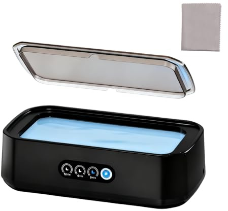 lustgemi ultraschallreiniger 49kHz Ultraschallreinigungsgerät 650ML für Brillen, Schmuck, Münzen & Zahnersatz – Effizienter Ultraschallreiniger für strahlende Sauberkeit