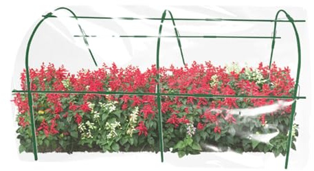 Gartentunnel | Pflanzenstützen | Windschutz für Hochbeete und Gewächshäuser, Garten, Rasen, Beete und Hochbeete