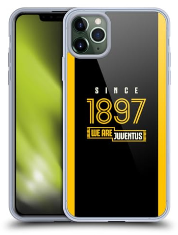Head Case Designs Offizielle Juventus Football Club Varsity Seit 1897 Grafik-Sammlung Gelhülle [Militärischer Schutzgrad] Kompatibel Mit Apple iPhone 11 Pro Max Und Kompatibel Mit MagSafe