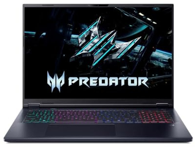 acer Predator Hélios 18 I PC Portable Gamer 18 WQXGA 240Hz |NVIDIA GeForce RTX 5080| Intel Core Ultra 9 290HX Plus |32 Go RAM DDR5 |1To SSD | Win11 Home I Noir I Predator PHN18-I71-91EX
