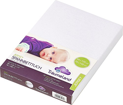 Träumeland Spannbetttuch Jersey weiß 40x90