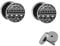 Treuheld® | Set - Indianer Muster - 2 Ohrstecker zum Schrauben - SCHWARZ-WEIßE Ethno Fake Plugs - Ø 10mm - Ohrringe Fakeplug - Silber Ohrring in Schwarz-Weiß - Chirurgenstahl Faketunnel