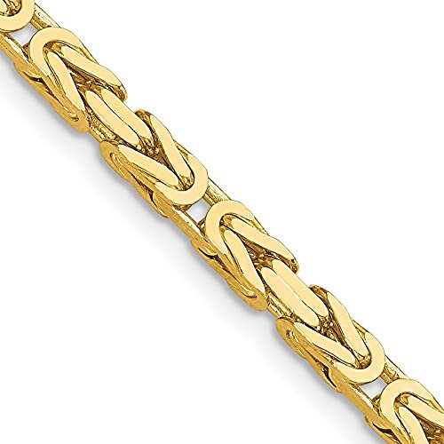 14 Karat Gelbgold 3,25 mm Königskette Halskette