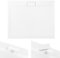 VBChome Duschwanne Duschtasse SUPERFLACH Quadrat 90x90 weiß glatt + Ablaufgarnitur Viega fi50 BAD SET Abdeckplatte Sanitär-Acryl