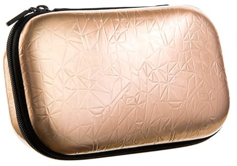 ZIPIT Metallic Federmäppchen für Mädchen | Großes Mäppchen für Schule und Büro | Etui mit Organizer | Federmappe Rosegold