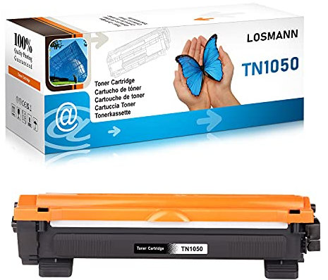 LOSMANN 1x Schwarz Toner kompatibel für Brother TN1050 TN-1050 für Brother DCP-1510 1510E 1512 1512A 1512E 1601 1610W 1612 1612W 1616NW HL-1110 1110E 1110R HL-1110 Series HL-1112 1112A HL-1112 Series