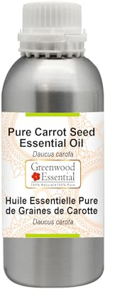Greenwood Essential Naturreine Ätherisches Karottensamenöl (Daucus carota) Dampfdestilliert 300ml (10 oz)