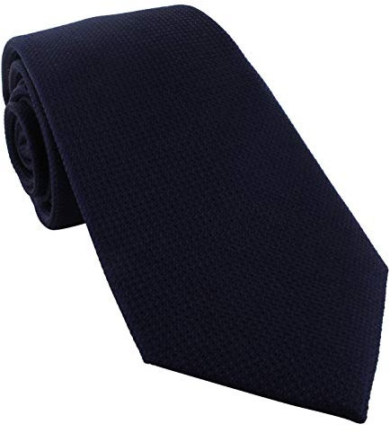 Michelsons of London Einfarbige Seidenkrawatte, navy, Einheitsgröße