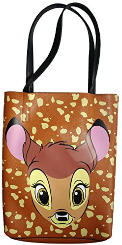 Difuzed Damen Bambi Face Shopper Bag Reisezubehr-Kosmetiktasche, Braun