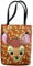 Difuzed Damen Bambi Face Shopper Bag Reisezubehr-Kosmetiktasche, Braun