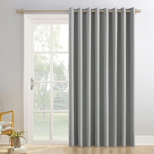 Sun Zero Easton Extra-Wide Blackout Grommet Sliding Patio Door Curtain Panel