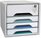 CEP Smoove Secure Schubladenbox Secure mit 4 Schubladen und Zylinderschloss Riviera 7-311S Ri