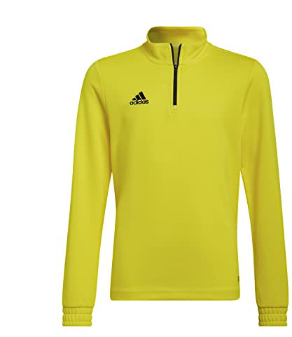 adidas Unisex Kids Entrada 22 Training Top, Team Yellow/Black, 9-10 Years