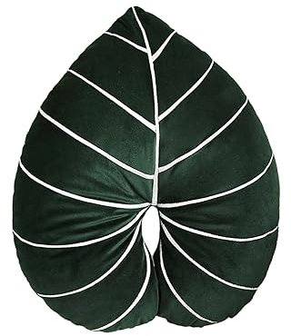 VKTY Leaf Shaped Pillow 20.5x17.3in PP Filling Plush 3d Shaped Plant Pillows Succulent Throw Pillow Cute Floor Pillow for Fairy Grunge Room Decor Home Decor