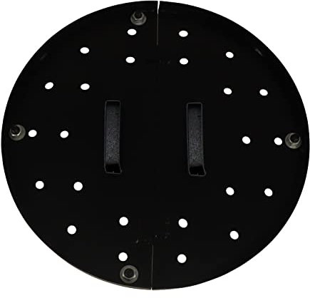 FEBTECH - 16 Inches Mild Steel Thick Baffle Burner Plate - Pack of 2 - With Detachable Legs For Charcoal Clay Tandoor Oven - Gas Tandoor Oven - Propane Tandoor Oven