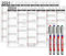 TOBJA abwischbarer Wandkalender 2026 A4 - Anthrazit Jahresplaner 2026 abwischbar, inkl. 4 Stifte. Tafelkalender 2026, Robuster Kalender A4 (abwischbar +4 Stifte)