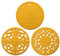 Tapis de dessous de plat en silicone, 3 maniques résistants à la chaleur, multi-usages antidérapants pour comptoirs de cuisine et table (jaune)