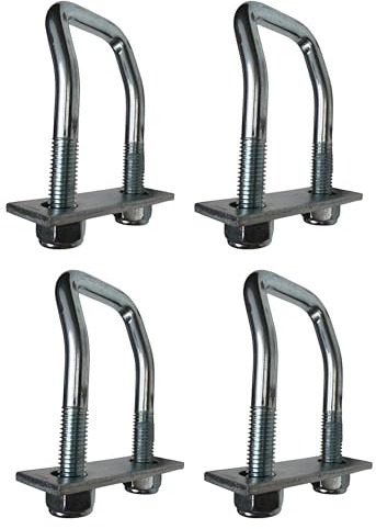MelTruck® 4x U-Bügel Zurrbügel gebogen Ladungssicherung Zurrmulde Zurröse M12 800 kg Zurrhaken 110 mm