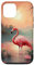 Hülle für iPhone 12/12 Pro Flamingo stehend in einem ruhigen tropischen See