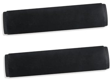 LMOGWL 2-Piece Black seat Belt Cushion, car seat Belt Cushion, Children's and Adult General Motors seat Belt Cushion, Neck and Shoulder Protection, Soft and Comfortable seat Belt Shoulder Strap Cover