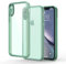 Honeyview Colored Clear Case for iPhone XR with Matte Border, Non-Yellowing, Shockproof, Armour Phone Cover for Apple iPhone XR - Green
