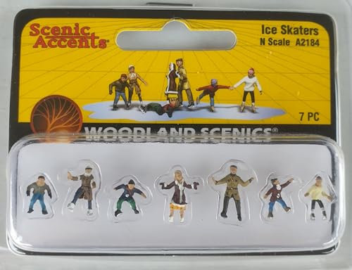 Woodland Scenics A2184 Eislauf Schlittschuhläufer Kinder auf dem EIS Figuren Spur N 1:160 Ice Skaters