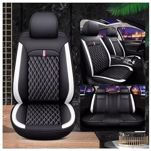 Full Set Auto Sitzbezüge für V-w Polo VI V IV III II I Mk 8 7 6 5 4 3 (Type AW 6C 6R 9N3 9N 6N2 6N 86C 2F 86), Wasserdichter Leder-Autositzbezug, Seasons Protectors VerschleißFest, 5-Sitzer Autositzbe