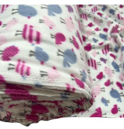 EU Fabrics Bedruckter Anti-Pilling-Fleece-Stoff | Atmungsaktives Polstermaterial zum Nähen von Jacken | Camouflage Weicher, warmer Fleece-Deckenstoff Meterware (Vögel, 1 Meter)