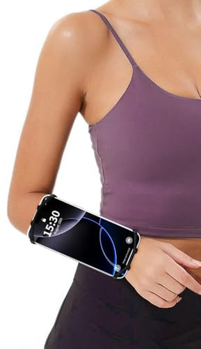 Sportarmband Handy,360° Drehbarer Handyhalterung Joggen Abnehmbarer Laufen Arm Sportarmband für 4-6.5'' iPhone 16 15 14 pro Galaxy S24 S23 Samsung Huawei Etc Handy Armband