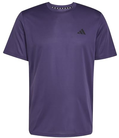 adidas Herren Train Essentials Training Tee, Aurora Plum/Black, XL