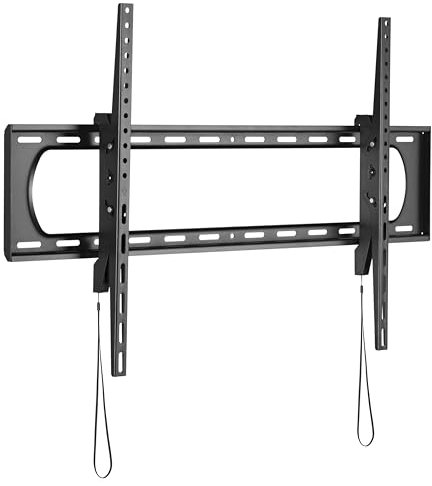 ProperAV Fixed Flat Wall TV Bracket 60 65 70 75 80 85 90 100 120 Tilt 10° VESA Max 900x600 Black