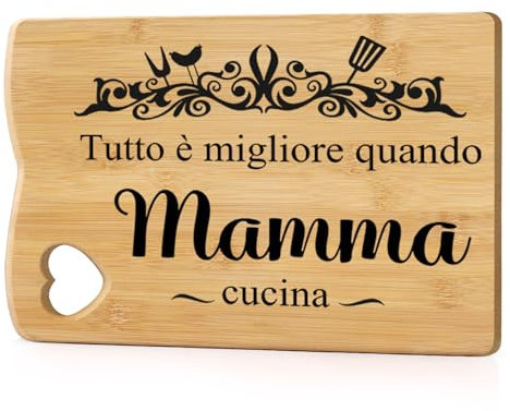Regalo Festa Della Mamma Regalo Per La Mamma Regalo Mamma Compleanno Tagliere In Bambù Inciso Regali Per Mamma Idee Regalo Mamma Regalo Mamma Natale