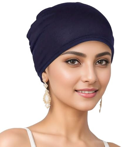 Schlafmütze aus Baumwolle und Bambus, Die ideale Chemo Kopfbedeckung und Chemo Mütze bei Haarausfall durch Chemotherapie Baumwolle Chemo Hüte Soft Caps Beanie Mütze