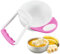 VLYX Bol à purée pour bébé avec long manche antidérapant et tige de broyage Bol à purée facile à utiliser Bols à purée pour bébé Set de bol à purée pour bébé（Pink）