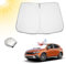 BIBIBO Parasole auto con protezione UV compatibile con Fiat Tipo Cross 2016-2025, copertura auto per parabrezza anteriore, protezione dal calore auto contro i raggi UV, copertura parabrezza