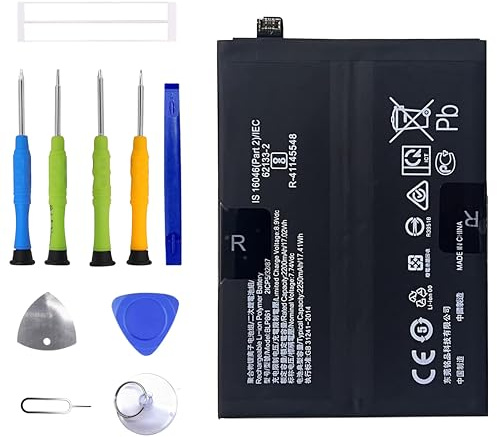 ERYNK BLP861 Ersatz Akku Für One Plus 1+ Nord 2 5G & 1+ Nord 2T & 1+ 9RT 5G DN2101,DN2103,MT2110, MT2111 Ersatzbatterie with Werkzeugsatz