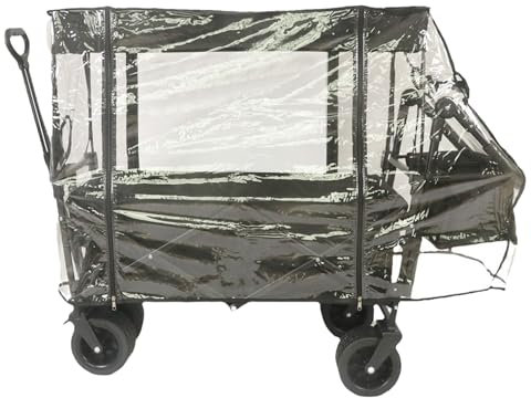 Regenschutz für Bollerwagen, Regenschutz Bollerwagen Universal Regenschutz Transparent für Bollerwagen Regenverdeck Bollerwagen für Handwagen Faltbare Strand Regenschutzhülle Verdeck