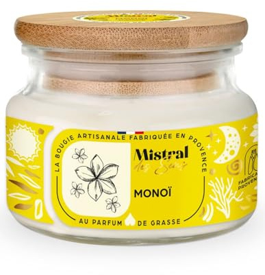 Duftkerze Monoï, 70 Stunden, 300 ml Mistral des Sens